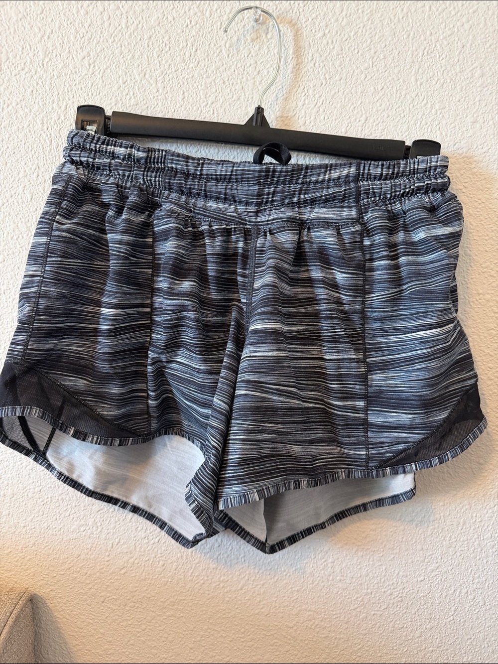 lululemon athletica Black and Gray Space-Dye Athletic Shorts